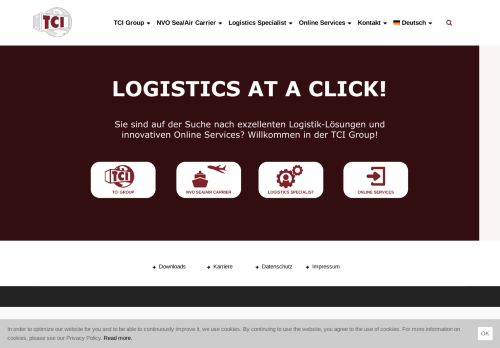 
                            3. TCI International Logistics GmbH - Logistics at a click