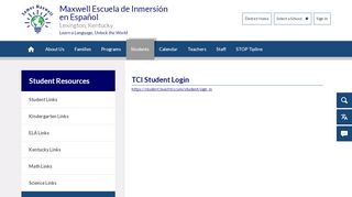 
                            9. TCI Student Login