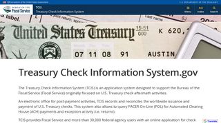 
                            12. TCIS - Treasury Check Information System - Bureau of the ...
