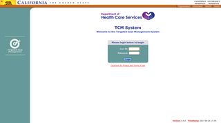 
                            10. TCM - Login Page - CA.gov