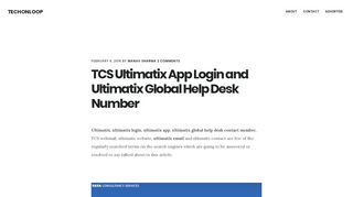 TCS Ultimatix App Login and Ultimatix Global Help Desk Number