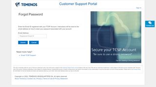 
                            9. TCSP - Forgot Password - Temenos