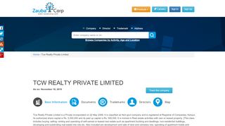 
                            9. TCW REALTY PRIVATE LIMITED - Company, directors and contact ...