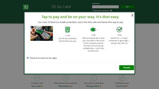 
                            11. TD Go Card - Home Page - visaprepaidprocessing.com