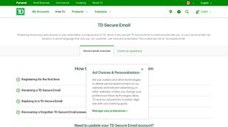 
                            8. TD Secure Email | TD Canada Trust - TD Bank