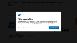 
                            1. TDC bliver til YouSee, dit login virker stadig - TDC Erhverv