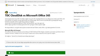 
                            6. TDC CloudDisk vs Microsoft Office 365 - Microsoft Community