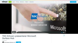 
                            13. TDC Erhverv præsenterer Microsoft Surface Hub on Vimeo