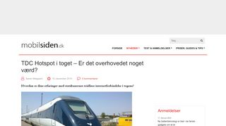 
                            9. TDC Hotspot i toget - Er det overhovedet noget værd? | Mobilsiden.dk