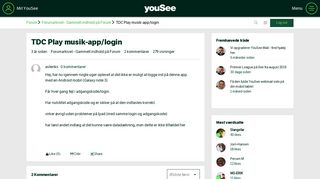 
                            3. TDC Play musik-app/login - YouSee Forum