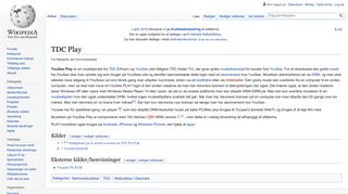 
                            11. TDC Play - Wikipedia, den frie encyklopædi