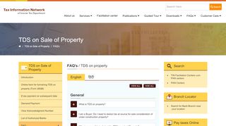 
                            12. TDS on sale of property - TIN