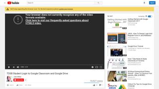
                            4. TDSB Student Login to Google Classroom and Google Drive - YouTube