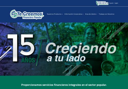 
                            3. Te Creemos | Financiera Popular