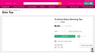 
                            10. Te Divina Detox Slimming Tea | Konga Online Shopping