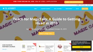 
                            2. Teach for MagicEars: A Guide to Getting Hired in 2019 - ESL Authority