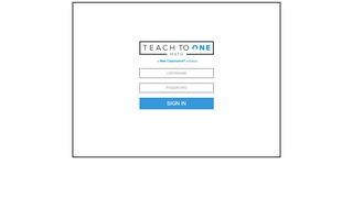 
                            1. Teach To One - Log On