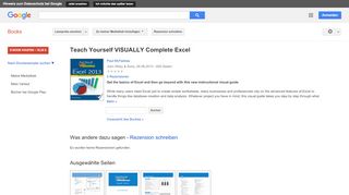 
                            5. Teach Yourself VISUALLY Complete Excel