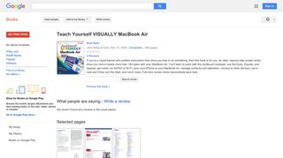 
                            11. Teach Yourself VISUALLY MacBook Air