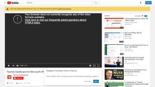 
                            8. Teacher Dashboard for Microsoft Office 365 Demo video - YouTube