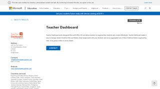 
                            6. Teacher Dashboard - Microsoft Education