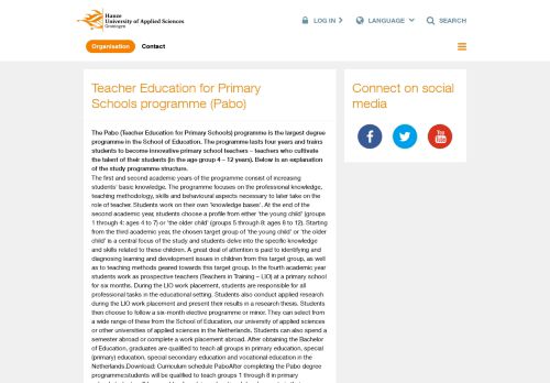 
                            9. Teacher Education for Primary Schools programme (Pabo) - Hanze