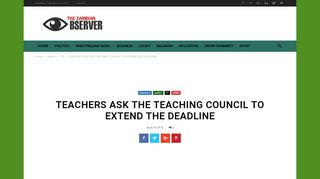 
                            11. teachers ask the teaching council to extend the deadline