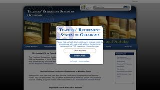 
                            13. Teachers' Retirement System of Oklahoma - Home Page - OK.gov