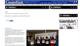 
                            8. Teachers, studentsvouch for SEA tool | The Trinidad Guardian ...