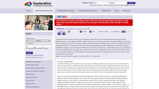 
                            4. TeachersFirst Review - bubbl.us