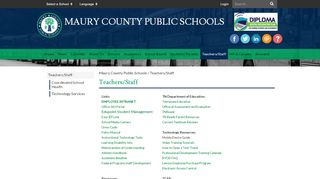 
                            10. Teachers/Staff - Maury County Public Schools