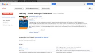 
                            6. Teaching Children with High-Level Autism: Evidence from Families