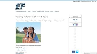 
                            10. Teaching Materials at EF Kids & Teens - EF Education First Teachers