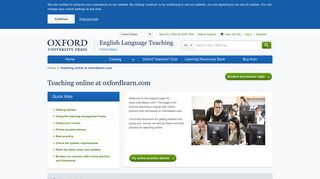 
                            2. Teaching online at oxfordlearn.com | Oxford University Press