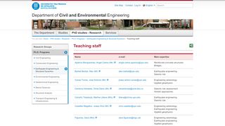 
                            13. Teaching staff — Department of Civil and Environmental Engineering ...