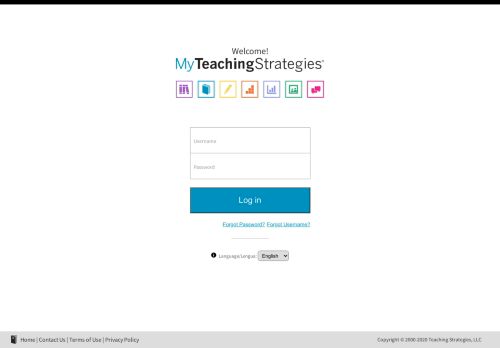 
                            6. Teaching Strategies, LLC - My Account: Sign In