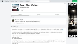 
                            12. Team Alan Walker - Roblox