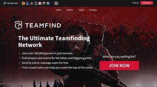 
                            5. Team and Player Finding for CS:GO, LoL, Overwatch, RL, CoD, Dota 2 ...