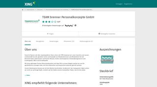 
                            10. TEAM brenner Personalkonzepte GmbH als Arbeitgeber | XING ...