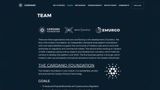 
                            4. Team - Cardano