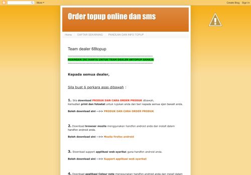 
                            13. Team dealer 68topup - Order topup online dan sms