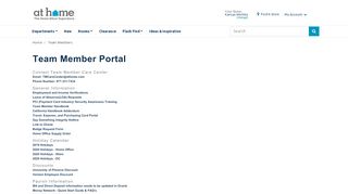 
                            2. Team Member Portal - AtHome.com