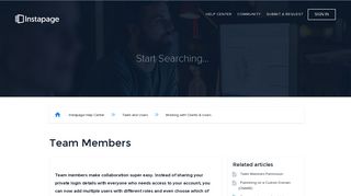
                            3. Team Members – Instapage Help Center