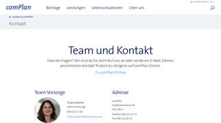 
                            2. Team und Kontakt comPlan