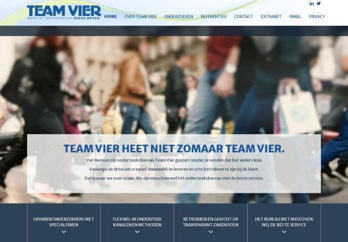 
                            3. Team Vier | Markt- en Opinieonderzoek