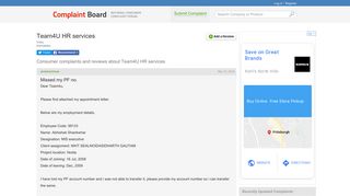 
                            7. Team4U HR services Complaints