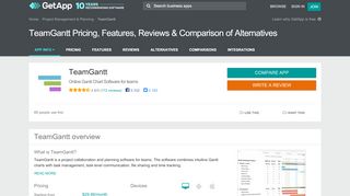 
                            5. TeamGantt Pricing, Features, Reviews & Comparison of Alternatives ...