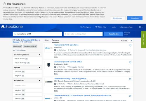 
                            1. Teamleiter CRM Jobs in München - StepStone