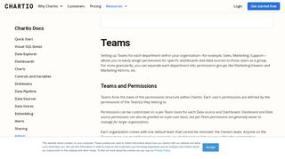 
                            8. Teams | Chartio Support Documentation