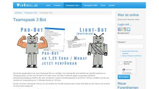 
                            11. Teamspeak 3 Bot | WebShell.de